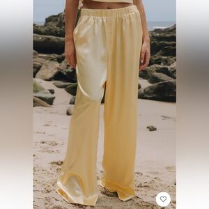 Daily Drills Silky Resort Pant Butter Yellow